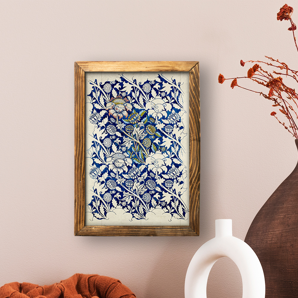 تابلو دکوراتیو چوبی طرح گل