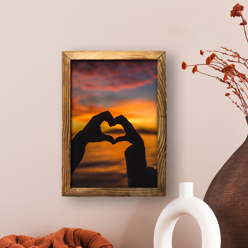 تابلو دیواری دکوراتیو غروب عشق