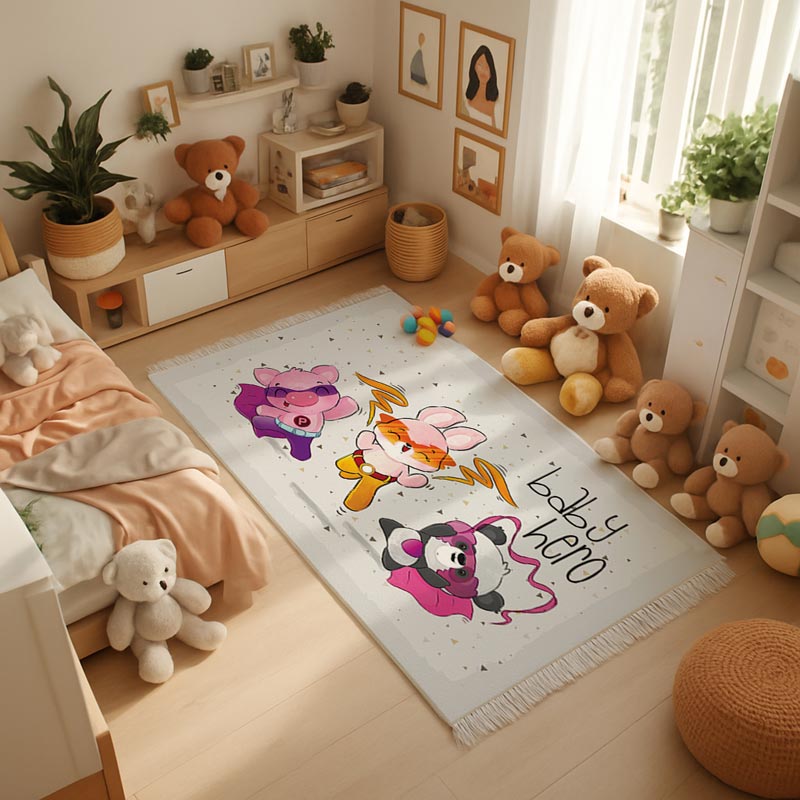 فرشینه کودکان طرح قهرمان کد FK-105