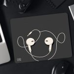 موس پد طرح هدفون